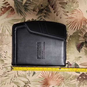 Leeds Temple University Zippered Padfolio Black DuraHyde Embossed